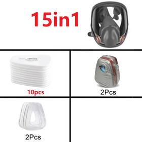 6800-15in1 Karocola 6800 Anti-fog Full Face Gas Mask For Industrial Safety And Dust Protection
