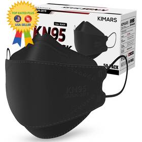 Hd-488 Kimars Kn95 Face Masks 50 Pack Breathable 1 Count Of Adult Black