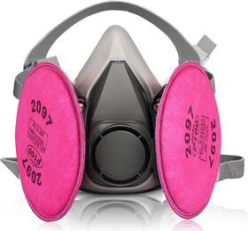 2097 Kyf 445008461423 Half Facepiece Reusable Respirator With Filters Against Dust Particle Po