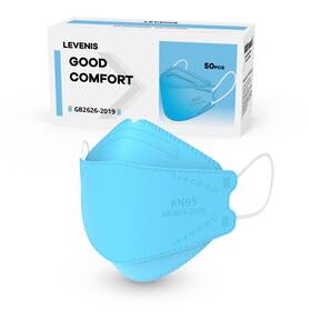 B09vyjzzv6 Levenis Kn95 Face Masks 50-pack Breathable Disposable Blue