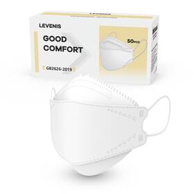 B09wzbysrp Levenis 50-pack Disposable Face Masks White Breathable Comfortable Daily Use