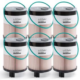 Lo-003010p6 Lojyu 6-pack Fuel Water Separator Filter Cartridge For Fleetguard Fs20083 Det