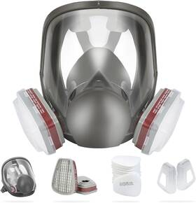 Lqsrzh 313094044097 Mascaras Para Pintura Cara Completa Amplio Campo De Visi N Qu Mico Pintar