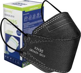 Kn95 Luesay 8862 Face Masks 50 Pack Breathable 1 Count Of 50-pack-black