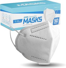 Max-02 Lyka Distribution 759687479530 Kn95 Face Masks 50 Pack 5-ply Breathable Filter Disposable White