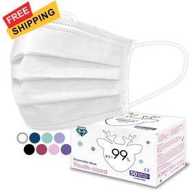 Fm-210 Medtecs Kids Face Mask Disposable - 2 Sizes Option 1 Count Pack Of 50