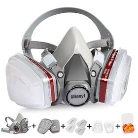 Mionyl 059648096345 Reusable Half Face Cover With Extra Filters - Paint For Painting