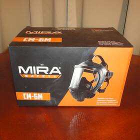 Cm-6m Mira Cm6m Full Face Respirator Mask With Canteen New In Sealed Box