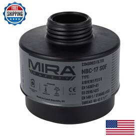 B08yn1msbb Mira Safety - Nbc-17 Sof Single 40mm Gas Mask Filter Multi-gas Respirator