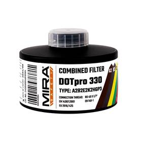 Mira Safety M 850054810564 - Dotpro 330 Industrial Grade Gas Mask Filter A2 B2 E2 K2 Hg