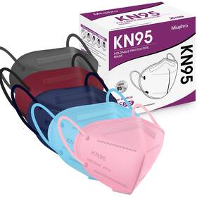 B08npsftlr Miuphro Kn95 Disposable Face Mask 25-pack 5-ply Breathable Multicolor Safety