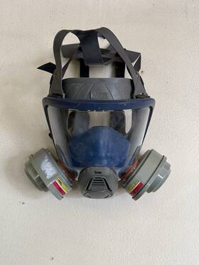 10025258 Msa Full Face Respirator Gas Mask Medium Size Pack Of 2