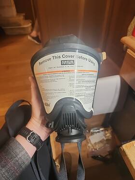 100331155 Msa New Old Stock Ultra Elite Medium Scba Full Face Air Tank Respirator Mask
