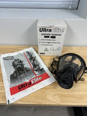 10035686 Msa Ultra Elite Full Facepiece Silicone Firefighter Respirator Medium