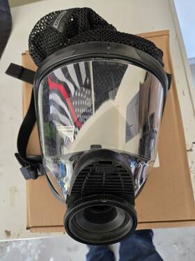 10073457 Msa Nr-nbr Full Face Respirator Scva Mask Size Large