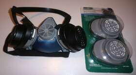 4303 Msa Reusable Half Face Mask Respirator With Refill Filters