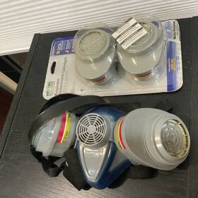 4320 Msa Reusable Half Face Mask Respirator With Refill Filters