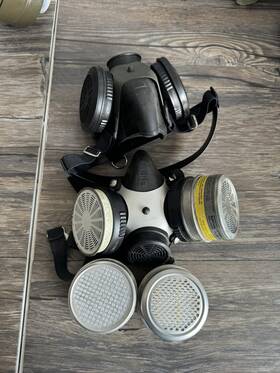459440 Msa Comfo Ii Custom Respirator Mask Model Lot Replacement Filter