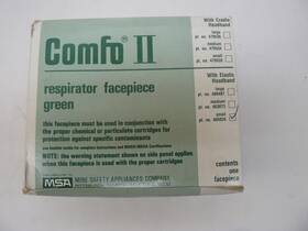 465826 Msa Comfo Ii Respirator Facepiece With Elastic Headband New