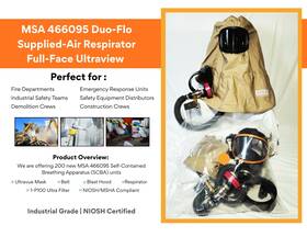 466095 Msa Duo-flo Respirators Capable Breathing Air Or Filtered