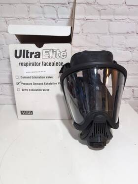 491528 Msa Ultra Elite Respirator Facepiece Large Black Hycar Pressure Demand
