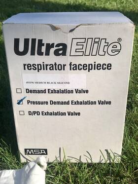 493196 Msa Ultra Elite Respirator Facepiece Medium Black Silicone