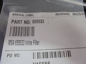 655533 Msa Inline Filter Ptfe 3.0 M