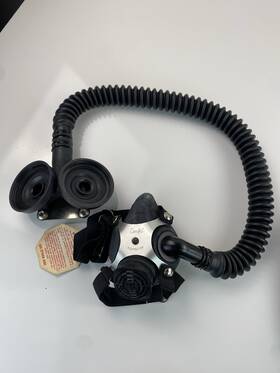 7-202-1 Msa New Vtg Comfo Respirator Medium With Hose Mine Safety Steampunk Cosplay