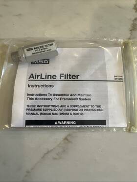 811940 Msa Airline Filter Assembly Air Inlet Premaire Factory Sealed