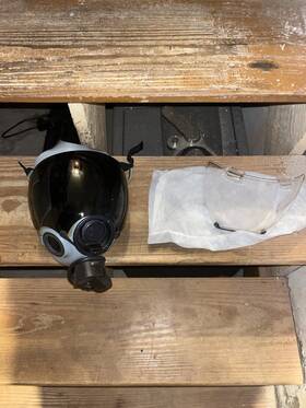 90050-4 Msa Full Face Industrial Respirator Mask With Clear Visor
