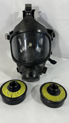 M2c1 Msa C1/m2c1 M2 Medium Gas Mask Respirator With Filters