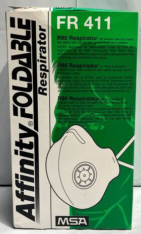 Fr411 Msa R95 Foldable Particulate Respirator Protective Dust Masks Exhalation Valve
