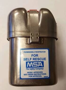 Msa455299 Msa W65 Self Rescuer Used 2.38lbs
