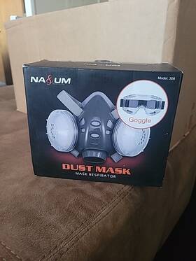 M308 Na&um Dust Mask Half Respirator With Goggles