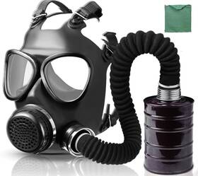 Nbwan Wy-40mm Hose-ca Gas Respirator Mask With 40mm Activated Carbon Filter And Supply Air Hose