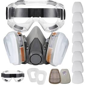 Nc 737311277806 Reusable Face Cover Set With Glasses For Gas Painting Dust Machine Polishi