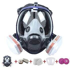 None Brand 712236160754 17 In 1 Full Face Large Size Respirator Reusable Widely