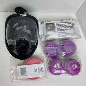 78006s North Honeywell Full Face Respirator Mask Medium/large Filters Combo
