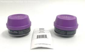 P100-organic North 781p100 North- 7581p10- Niosh Ov/p100-organic Vapor Replacement Respirator Cartridge-2pk