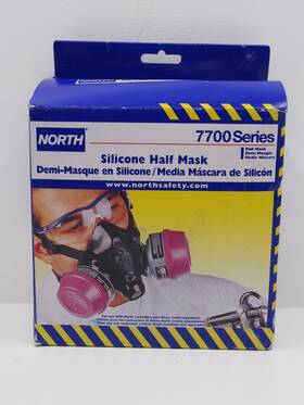 Hks770030m North Safety 7700 Series Silicone Half Mask Respirator Small