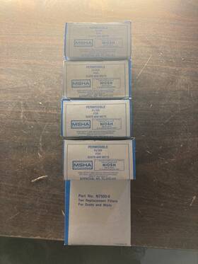 N7500-6 North N75006 Lot Of 5pcs Permissible Filter For Dusts And Mists