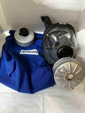 54401nbc North Safety 54401 Nbc Gas Mask And Carry Bag Respiratory Protection Size M/l