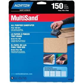 07660747720 Norton 47720 Multisand Sanding Sheet Brown 11 In L 9 W Fine 150 Gr