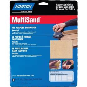 07660747765 Norton 47765 Multisand Sanding Sheet 11 In L 9 W Aluminum Oxide Abra