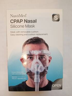 Chnm-4 Nuvomed New Small Cpap Silicone Nasal Mask With Removable Cushion