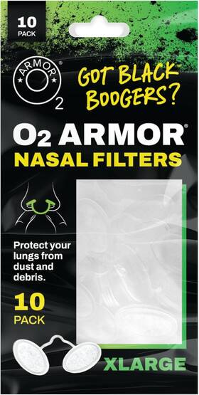 O2 Armor 313045637620 Nose Filters For Welders And Allergies - Filter Dust Nasal Fil