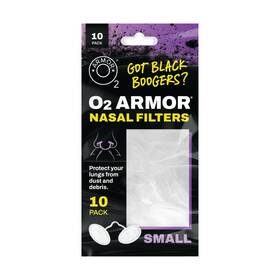 O2 Armor 854082008399 Nose Filter - Filters For Welders Nasal Allergies Vented