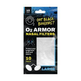 B0bhx26881 O2 Armor Nasal Filters Welding Allergies Dust Smoke 10-pack Large