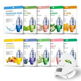 Or10 Orangeroses 10 Pcs Combo Vital Ampoule Sheet Mask Korean Facial Skincare Simple