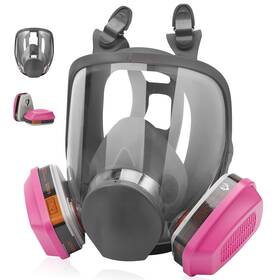925full1108 Panbear Full Face Respirator Mask With 60925 Filters - Reusable Gas Masks S